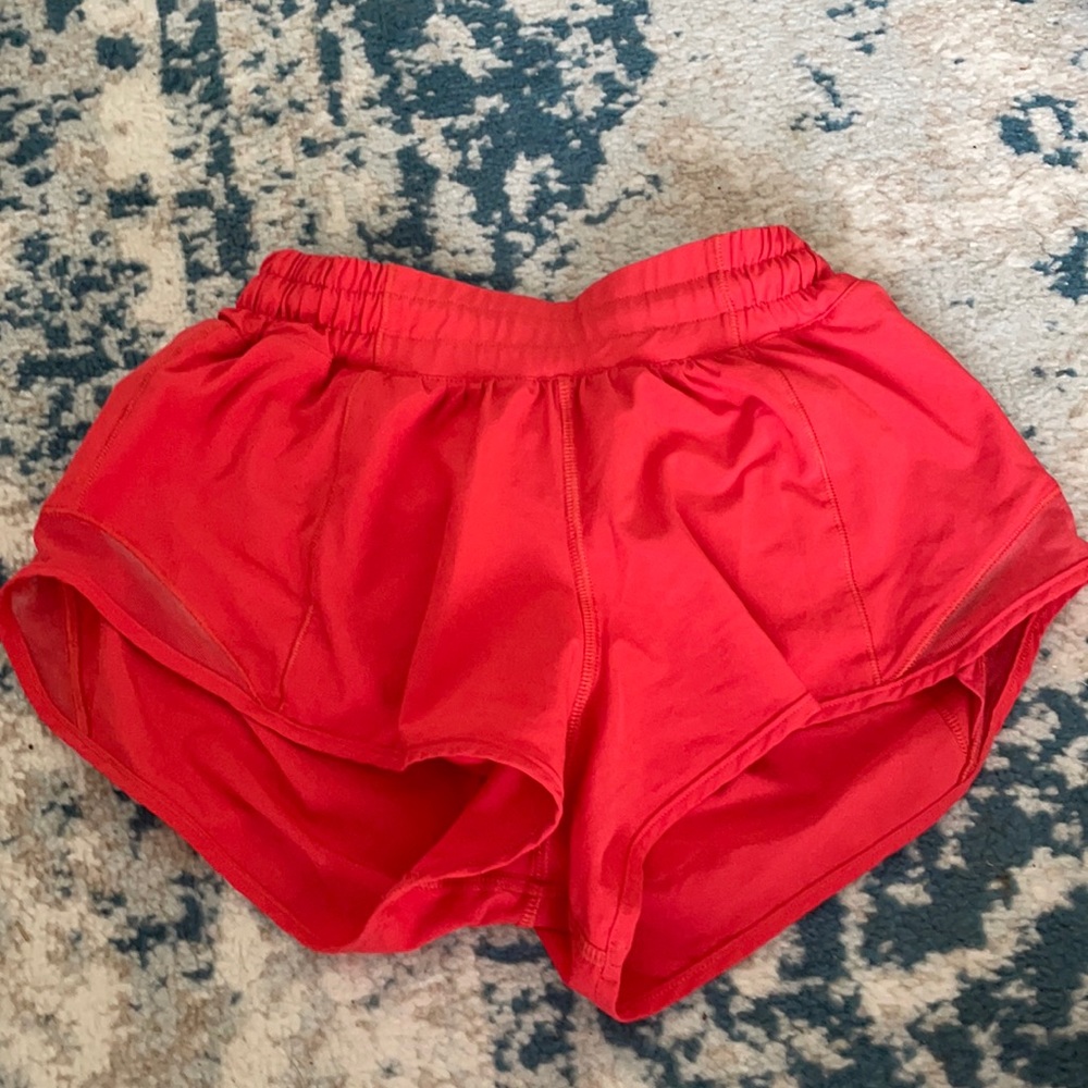 Orangish Red lululemon shorts. 2 “2.5